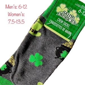 ‼️4 FOR $15‼️ST. PATRICKS’S DAY CREW SOCKS *NEW *NWT! *BUNDLE & SAVE!